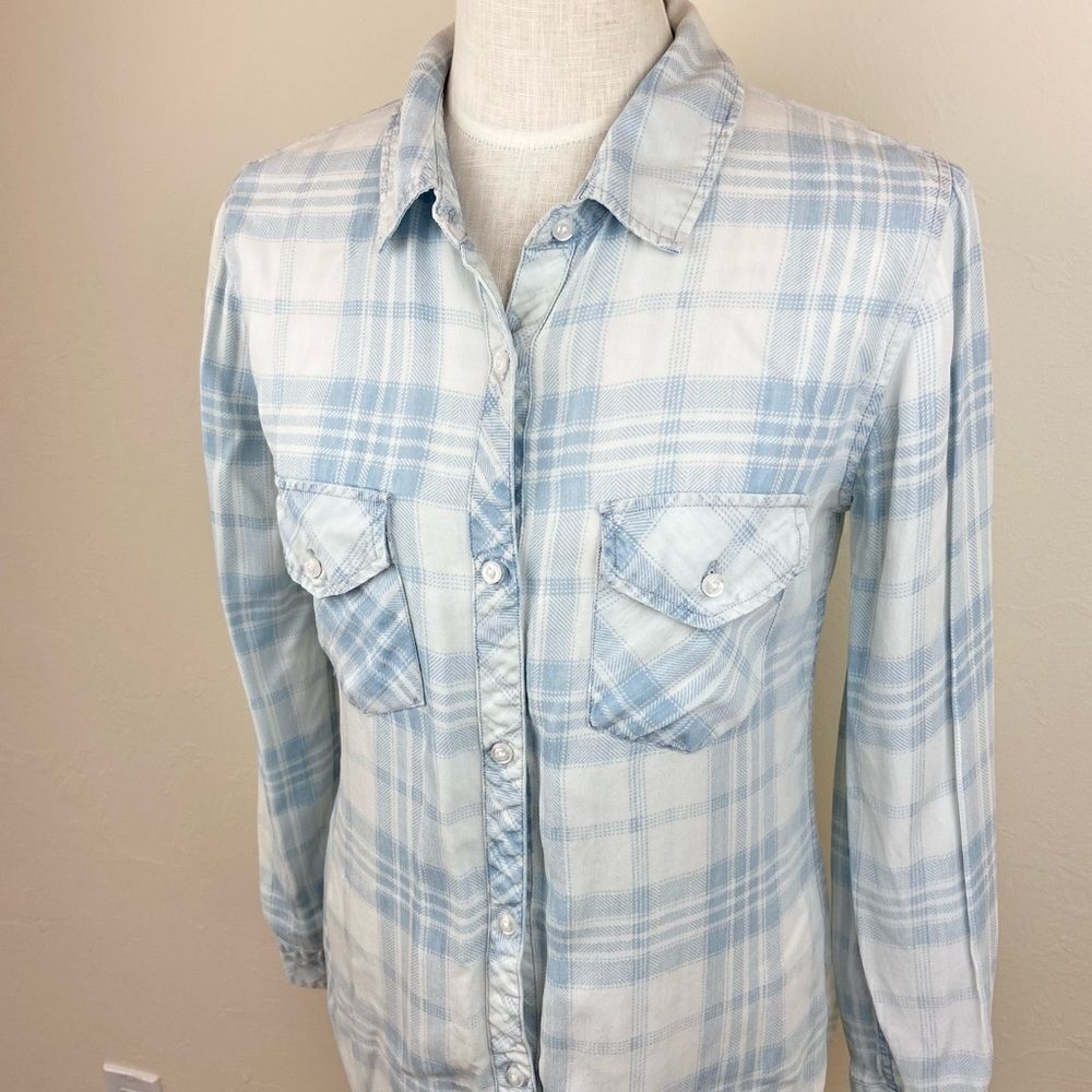 Rails Hunter Check Plaid Button-Front Shirt - Picture 2 of 6